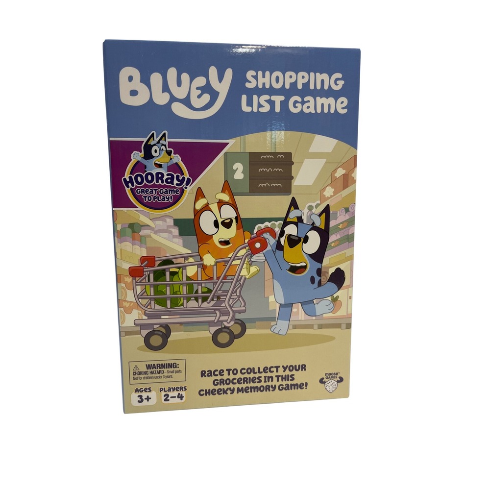 Bluey Shopping List Game Race to Collect Groceries Memory Game Ages‎ 3+